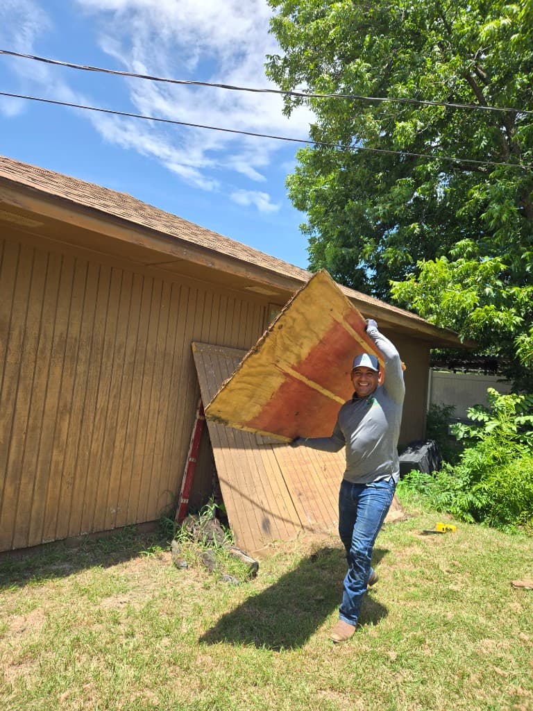 Carrying heavy debris